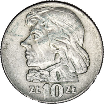 Three Polish 10 Zloty Commemoratives EF_rev