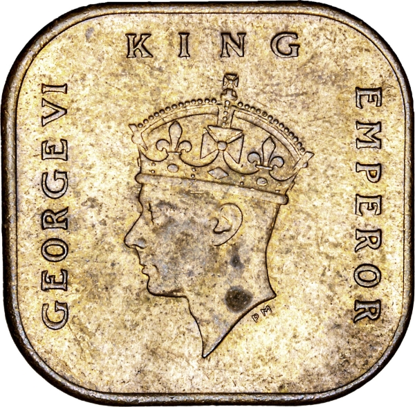 Malaya Wartime 10 Cent 1943 Unc_obv