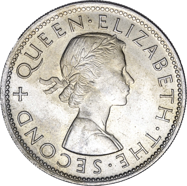 Last New Zealand Florin Unc_obv