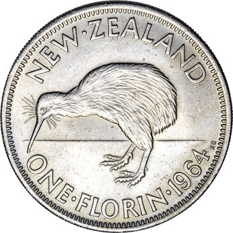 Last New Zealand Florin Unc_rev