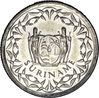 Surinam 4 coin set_obv_25 cent