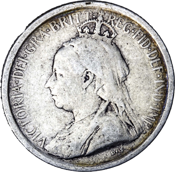 Cyprus, Victoria, 3 Piastres 1901 Fine_obv