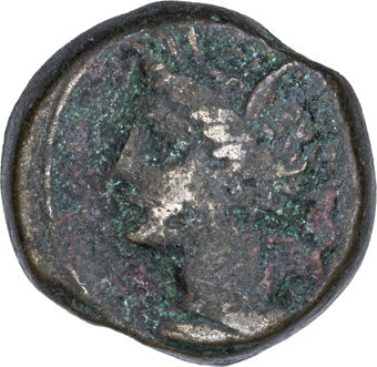Ancient Bronze Coin of Carthage VG-Fine_obv