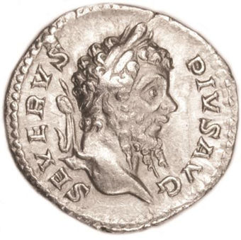 Septimius Severus Silver Denarius GVF_obv