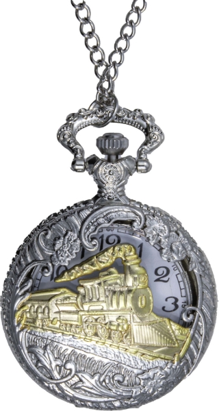 Steam Railway Pocket Watch_front