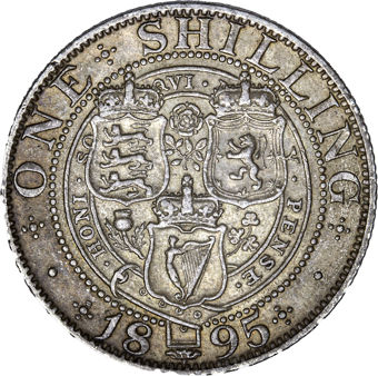 Victoria, Shilling, 1895, Very Fine_rev