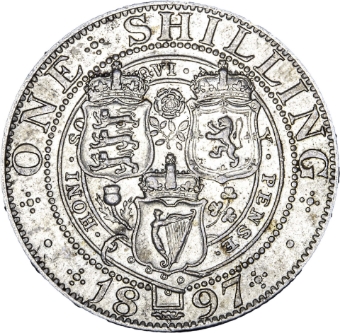 Victoria, Shilling, 1897, Very Fine_rev