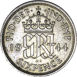 George VI Sixpence 1944 Uncirculated_rev