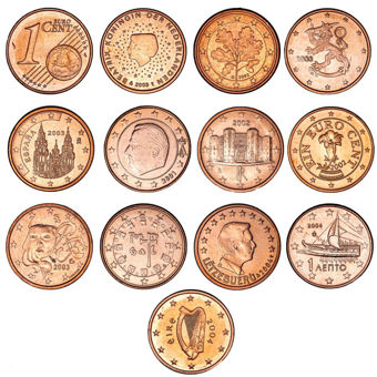 12 Different Euro Countries 1 Cent Coins (12)_main