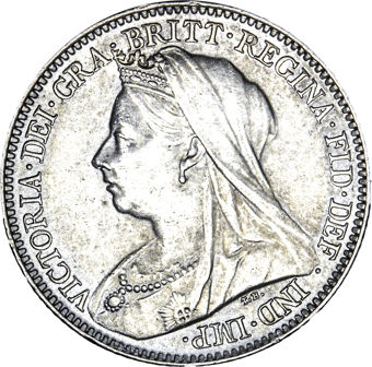Victoria, Sixpence, 1901. Uncirculated_obv