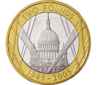 2005 Silver Piedfort Set £2(2) £1 50p_2