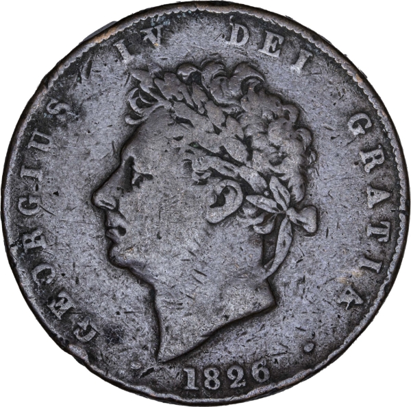 George IV Halfpenny Very Good_obv