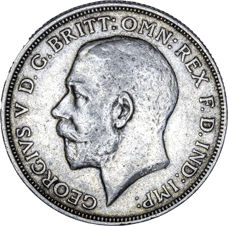 George V, Florin, 1915, F-VF