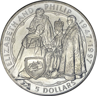 New Zealand Golden Wedding Anniversary Coin Cover_rev