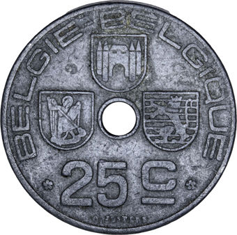 Belgium WWII 3-coin set_obv