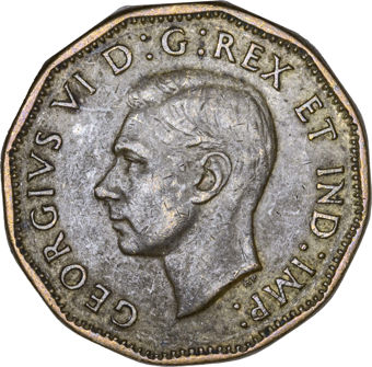 Canada 2 x 'V' Nickels 1943-1945_obv