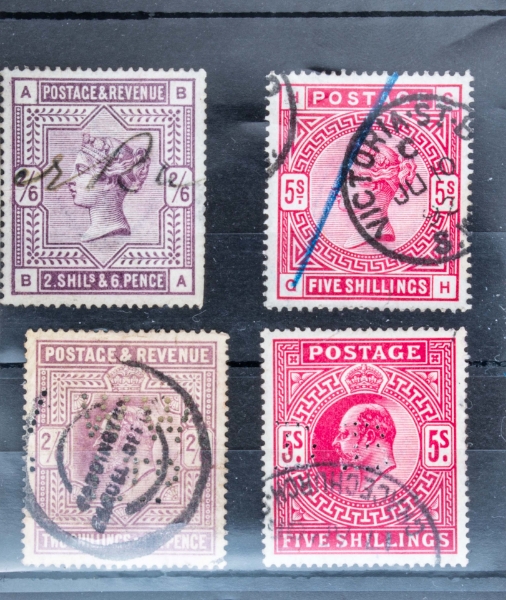 Victoria & Edward VII High Values 2nds