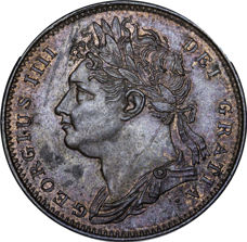 George IV, Farthing, 1822 Laureate Head, Choice Uncirculated_obv