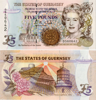 Guernsey £5 P56 Clark Unc_main