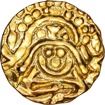 Debased Gold Dinar of Gangeyadeva_obv