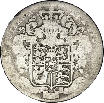 George IV Bare Head Halfcrown Fair_rev
