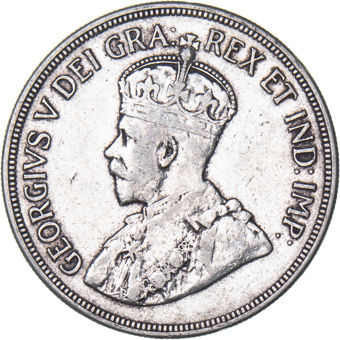 Cyprus, George V, 45 Piastres 1928, Very Fine_Obv