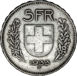Switzerland, Silver 5 Francs, Very Fine_rev