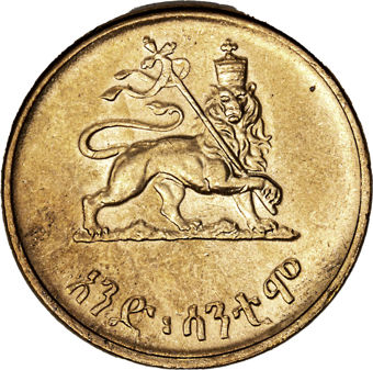 ETHIOPIA CENT / Santeem 1944 BU_rev