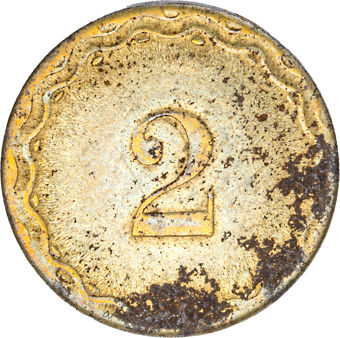 Set of 9 German Spiel Markes with rust_rev_2