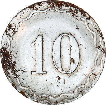 Set of 9 German Spiel Markes with rust_obv_10