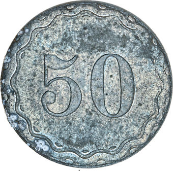 Set of 9 German Spiel Markes with rust_rev_50