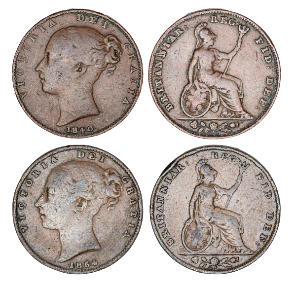Victoria Young Head Farthings – by Date_main