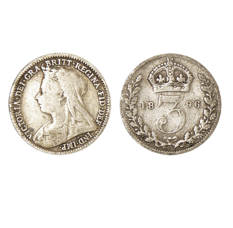 Old Head Victoria Silver Threepences by Date