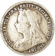 Victoria OH 1899 Silver Threepence
