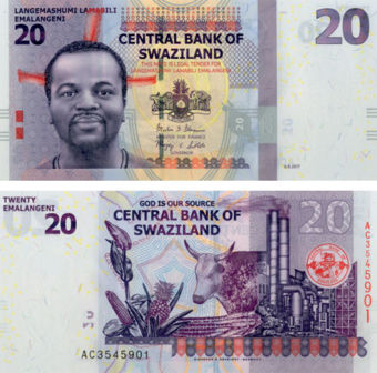 Swaziland 10 & 20 Emalangeni Pair Unc_
