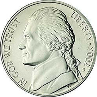 United States of America, 8 Different Jefferson Nickels in Proof_obv_2002