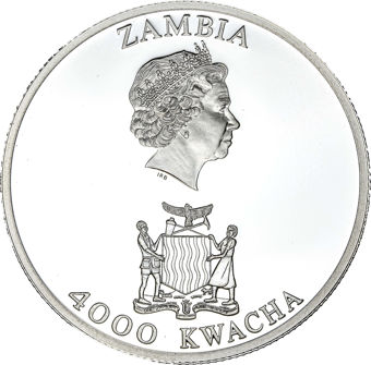 Zambia 4000 Kwacha 2003 Coronation Anniversary_obv