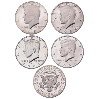 10 Different Kennedy Proof Half Dollars_main