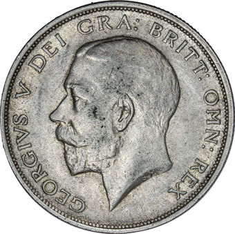 George V Halfcrown 1914 About Extremely Fine_obv