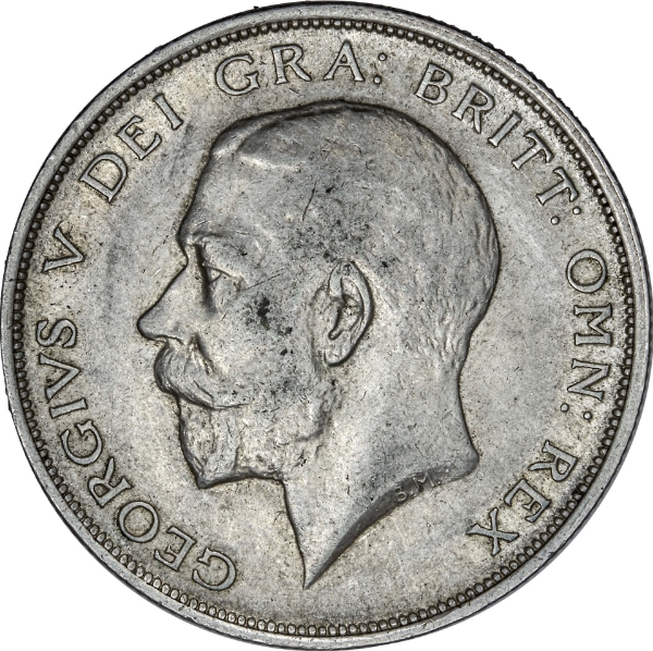George V Halfcrown 1914 About Extremely Fine_obv