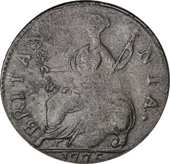 George III Counterfeit Halfpenny Fine_rev