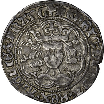 Henry VI, Groat, Calais Mint, Good Fine_obv