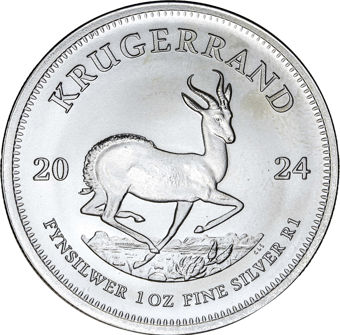 South Africa Silver Krugerrand 2024 BU_rev