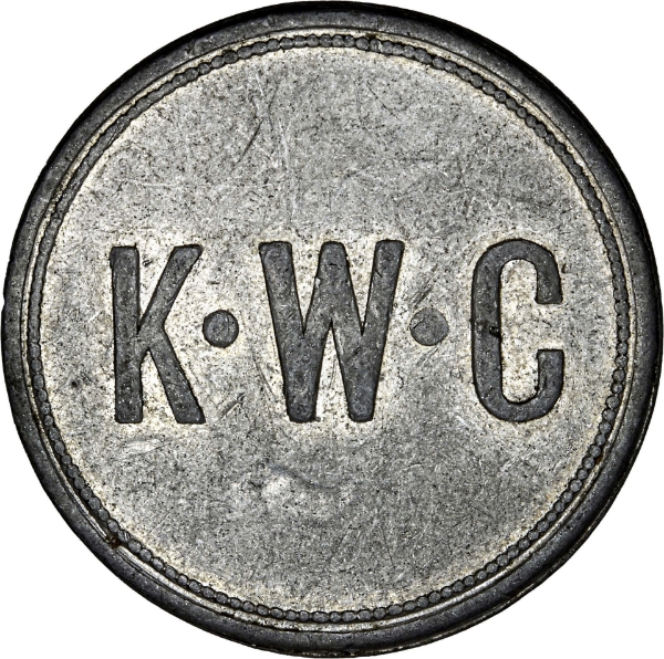 King William’s College,  Isle of Man 6d Token_obv