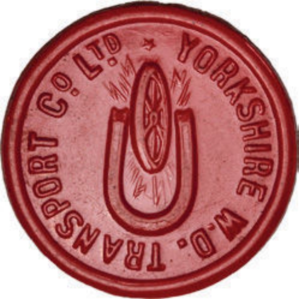 Yorkshire Woollen District 1d Transport Token_obv