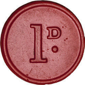 Yorkshire Woollen District 1d Transport Token_rev