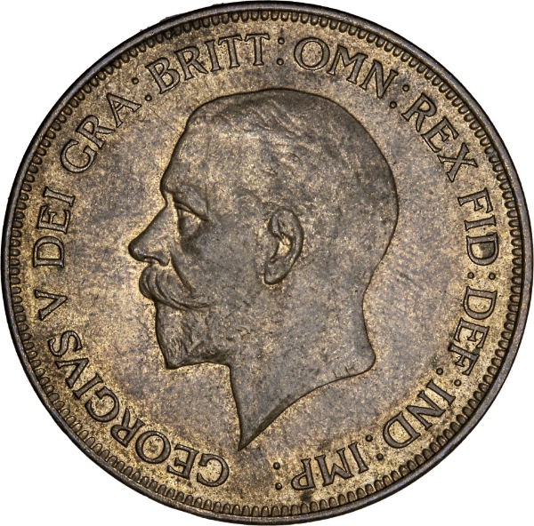 George V Penny 1928 Uncirculated - Brilliant Unc_obv