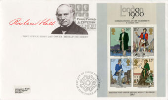 Penny Black Used 2-3 Margins + Souvenir Sheet & FDC_black cover