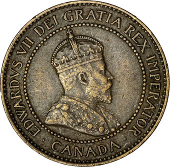 Canada, Edward VII, 1 Cent, Extremely Fine_obv