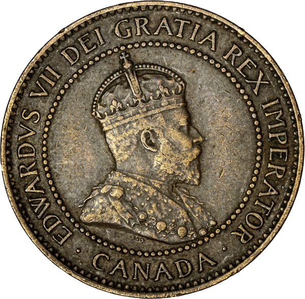 Canada, Edward VII, 1 Cent, Extremely Fine_obv